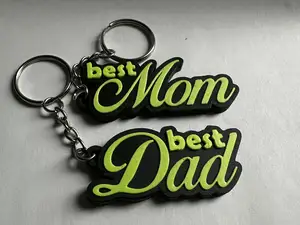 Keychain 'best Mom' & 'best Dad'
