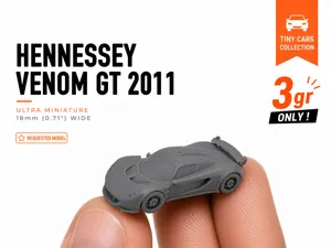 Tiny Hennessey Venom GT 2011 - Mini Cars Series