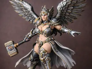 Valkyrie mit Hammer, Walkuere, Kriegerin