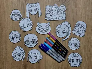 Kpop Demon Hunters Coloring Craft DIY Pack Cute