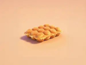 鸡蛋仔-仿真食物微缩食玩-儿童涂色过家家玩具