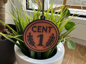 Cent Coin Lucky Charm Ornament