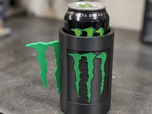 MONSTER ENERGY DRINK CAN HOLDER WITH MONSTERHANDLE