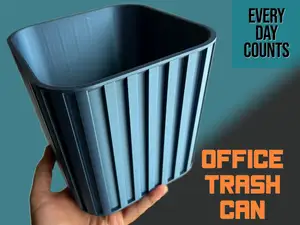 Decorative office trash can