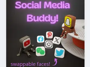 Social Media Buddy with flexi legs