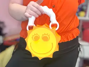 The Amazing Digital Circus Sun Popcorn Bag Purse