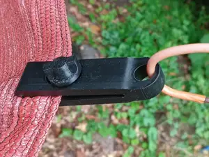 Tent clip with screw
