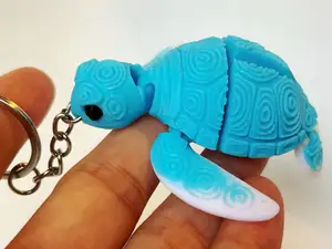 可活动关节花纹海龟钥匙扣