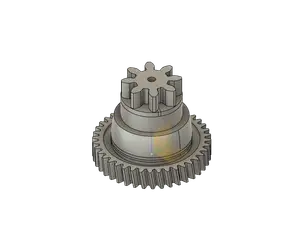 Food slicer motor gear