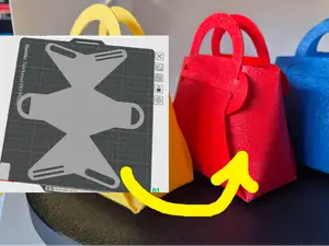 Toy Bag! Prints flat, folds into bag