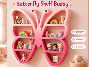 Butterfly Wall Shelf & Tabletop Display