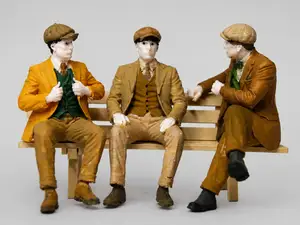 Sitzfiguren-Set Nr.2 - Vintage-Stil LGB-Gartenbahn