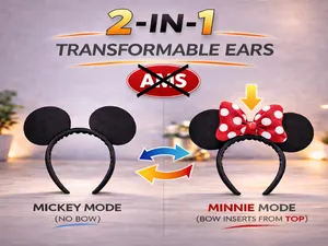 Mickey & Minnie Switchable Headband