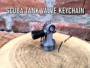 SCUBA Tank Valve Keychain