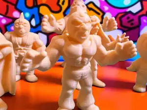 M.U.S.C.L.E. Men Wrestler Minis Retro 80s Inspired