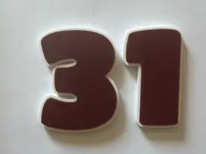 Numeri 3D Completi 0 - 9 personalizzabile no ams