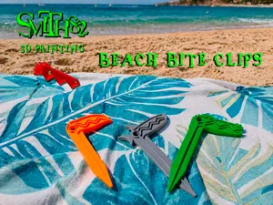 Beach Bite Clips - Animal themed towel holders