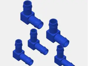 90 degree fittings for 1/2" and 3/4" PVC hose
