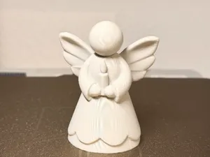 Guardian Angel with Candle – Minimalist Angel