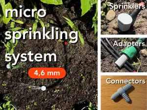 DIY micro sprinkling system for Gardena 4.6mm