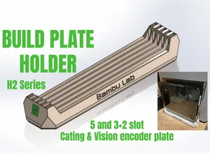 Build Plate Holder H2D 5 & 3+2 slots versions