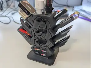 USB flash drive holder with stand and magnets