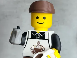 Mr. Barista Brick Megafigure