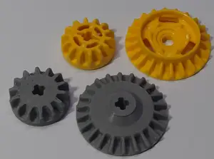 Bevel gear with axle hole 14t and 22t, Mod.2