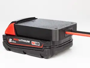 Milwaukee M18 battery adapter for DIY projects