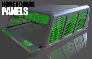 BLV - AMS Riser Honeycomb Panels Right Left