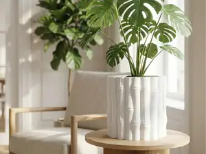 ZEN BAMBOO PLANTER - MODERN CACHE POT