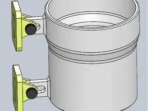 Cup holder - adjustable cup holder for sticking