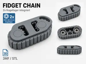 Fidget Treads Track Chain Toy 