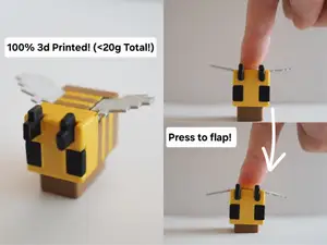 Minecraft Bee Fidget (1:20th Scale)