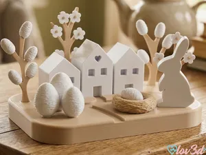 Modern Easter Village – Scandi Style Decor