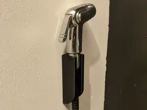 Slim Wall-Mount Bidet Sprayer Holder