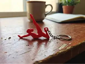Gymnast Keychain: Elegance in Motion