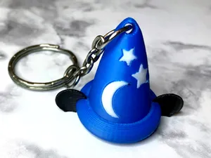 Mickey Mouse Wizard Hat Keychain