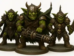 Goblin Gang with Heavy Gunner - D&D Miniatures