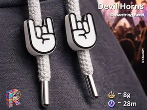 Rock the Fit – Devil Horns Drawstring Bead
