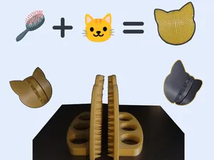 Cute Cat Grooming Brush