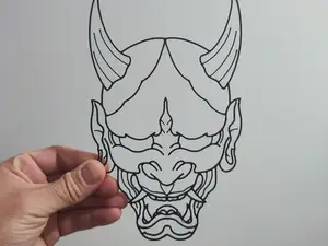 Arte Pared Hannya Minimal