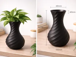 Vaso a spirale minimal per interni 