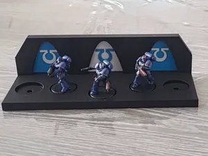 Ultramarine mini display, 5 fig 32mm, no support 