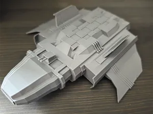Stylized hard-surface Atlas-class Troop Transport