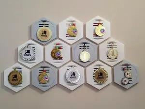 Medal holder - Snap-on grip, No magnet