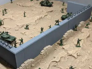 Army Men Sea Wall (90-degree corner)