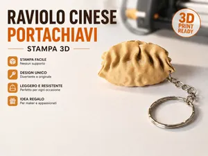 Chinese Dumpling Keychain