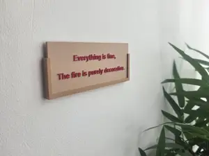 Fire Decorative - Cardboard Quotes