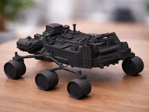 The Curiosity Mars Rover - Easy to remove supports